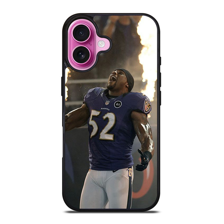 BALTIMORE RAVENS RAY LEWIS NFL iPhone 16 Plus Case Cover