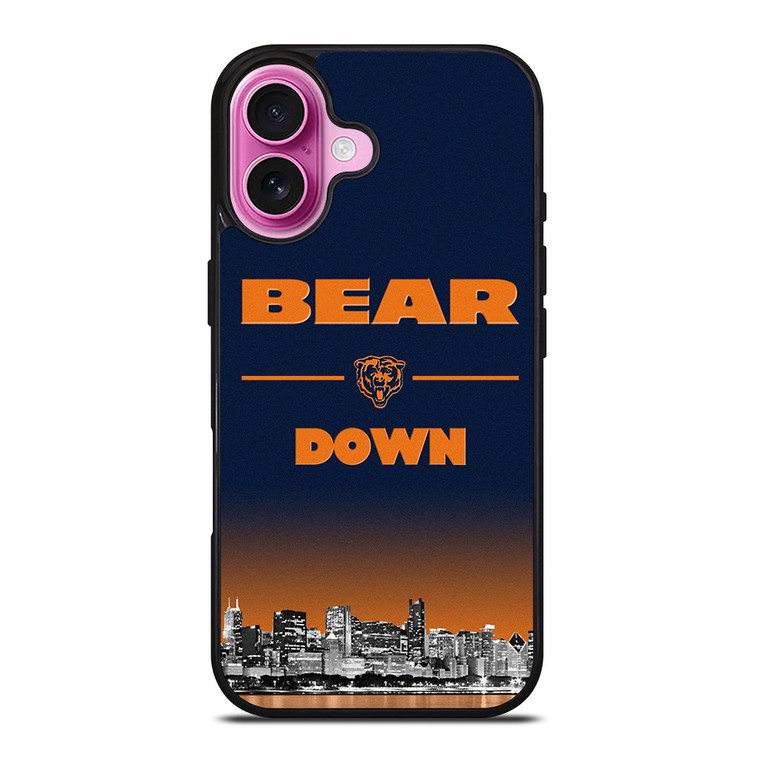 BEAR DOWN CHICAGO BEARS 3 iPhone 16 Plus Case Cover