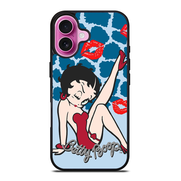 BETTY BOOP KISS CARTOON iPhone 16 Plus Case Cover