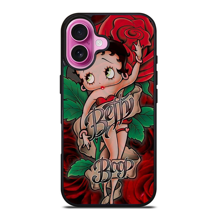 BETTY BOOP ROSE iPhone 16 Plus Case Cover