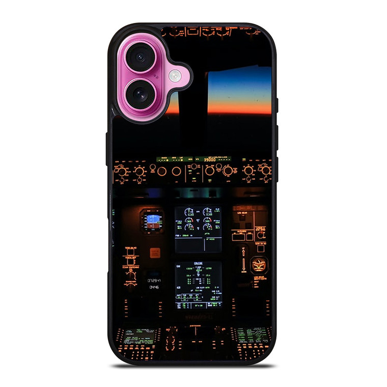 BOEING PLANE COCKPIT iPhone 16 Plus Case Cover