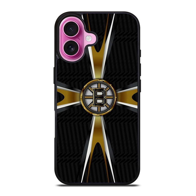 BOSTON BRUINS HOCKEY LOGO iPhone 16 Plus Case Cover BOSTON BRUINS HOCKEY LOGO iPhone 16 Plus Case Cover