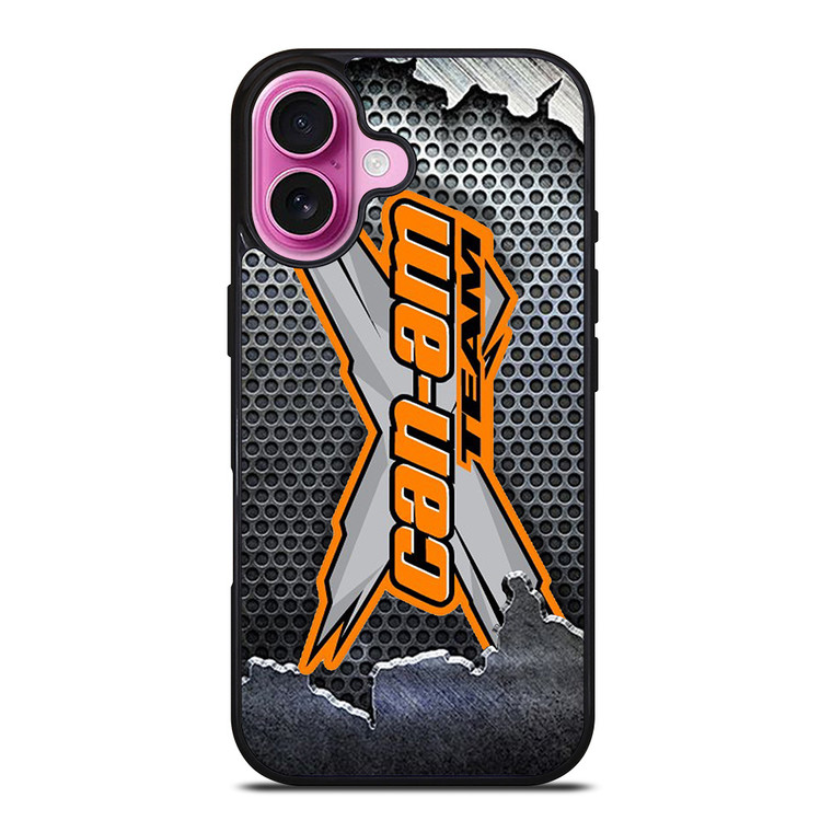 CAN AM X TEAM PLATE LOGO iPhone 16 Plus Case Cover
