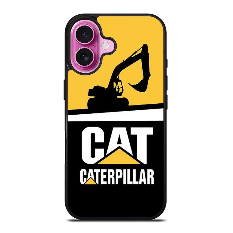 CATERPILLAR EXCAVATOR CLIPART iPhone 16 Plus Case Cover