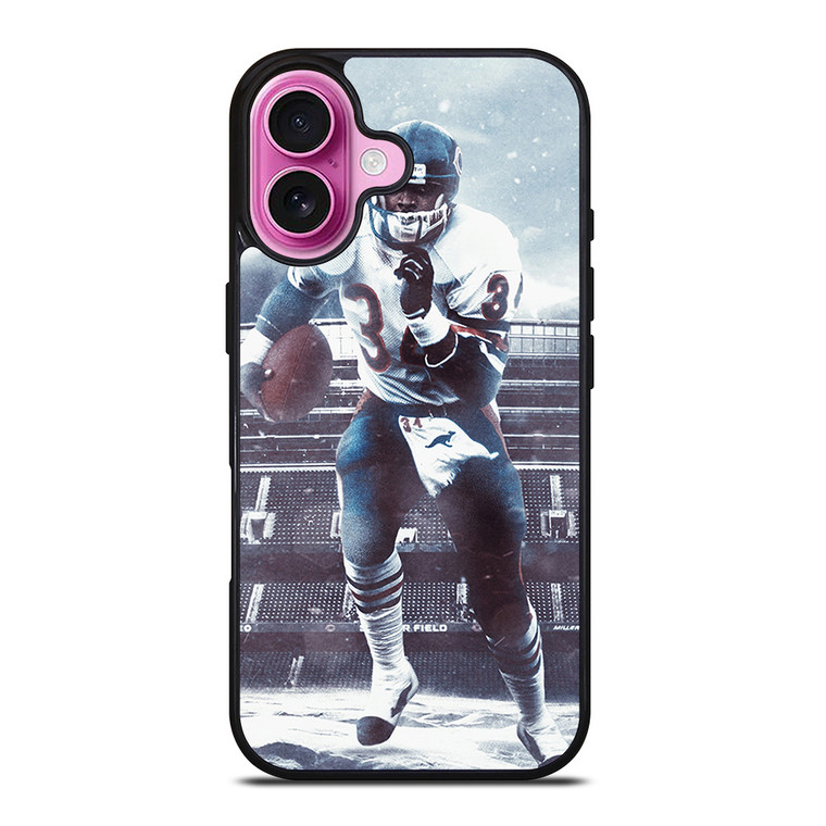 CHICAGO BEARS WALTER PAYTON FOOTBALL iPhone 16 Plus Case Cover