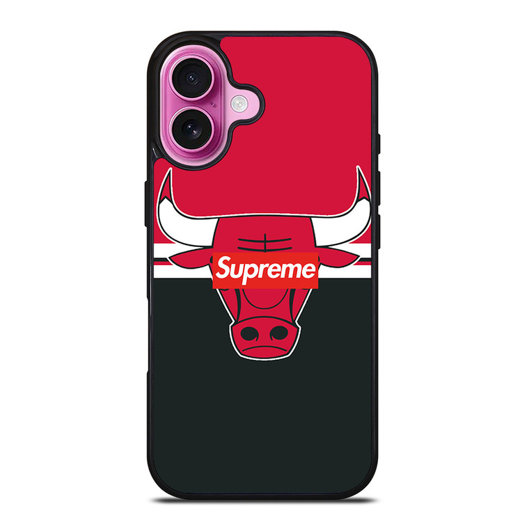 CHICAGO BULLS SUPREME LOGO iPhone 16 Plus Case Cover