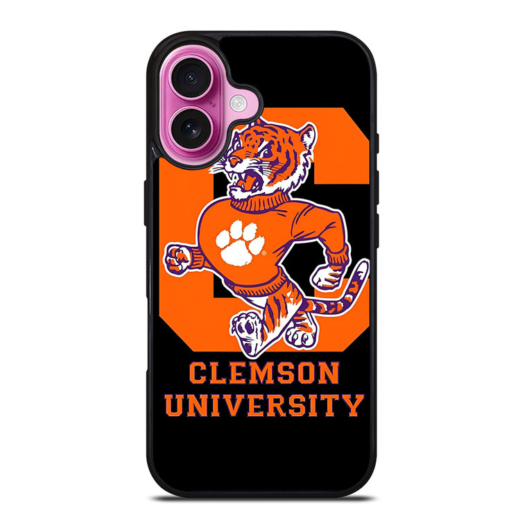 CLEMSON TIGERS UNIVERSITY ICON iPhone 16 Plus Case Cover