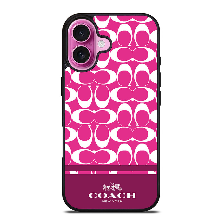 COACH PINK NEW YORK iPhone 16 Plus Case Cover