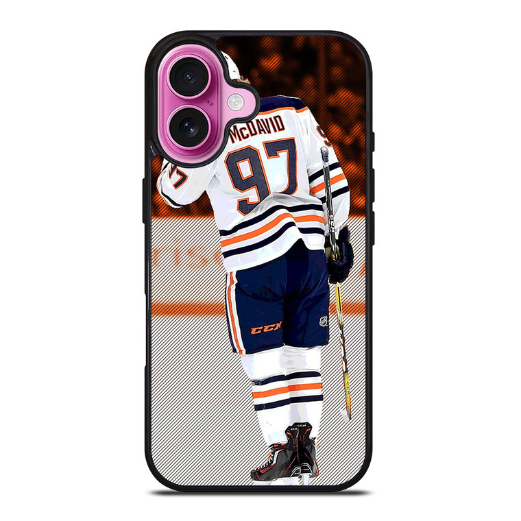 CONNOR MCDAVID EDMONTON OILERS NHL iPhone 16 Plus Case Cover