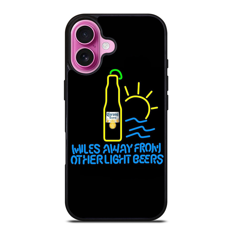 CORONA LIGHT BEER MILES AWAY iPhone 16 Plus Case Cover