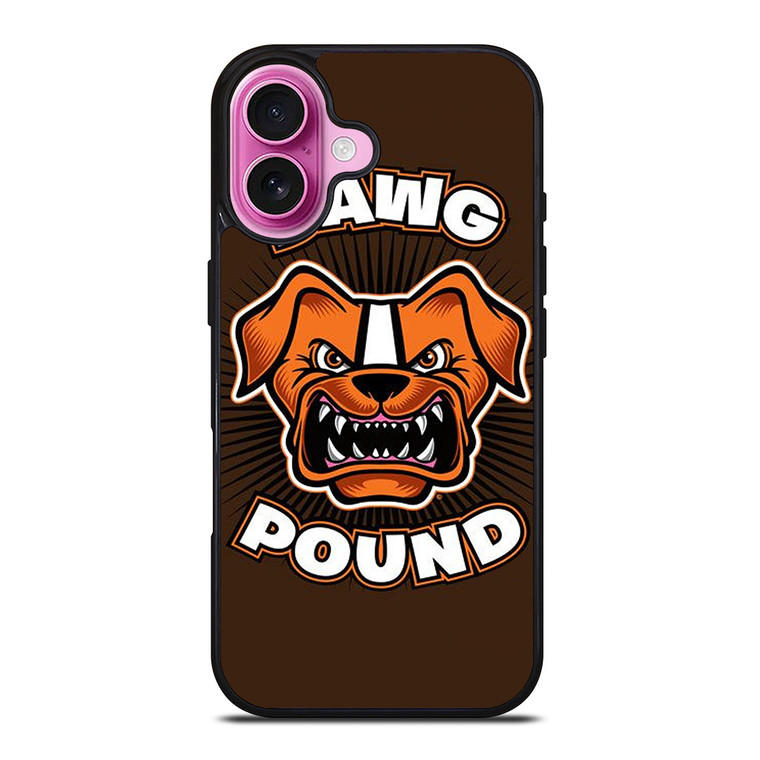 DAWG POUND CLEVELAND BROWNS iPhone 16 Plus Case Cover