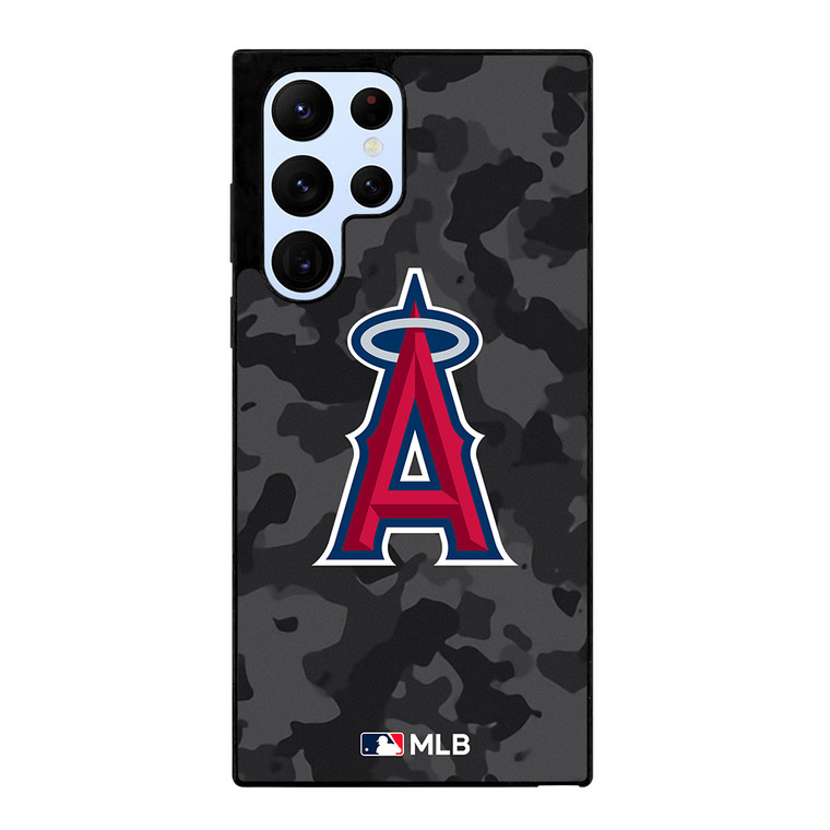 LOS ANGELES ANGELS BASEBALL BLACK CAMO Samsung Galaxy S22 Ultra Case Cover