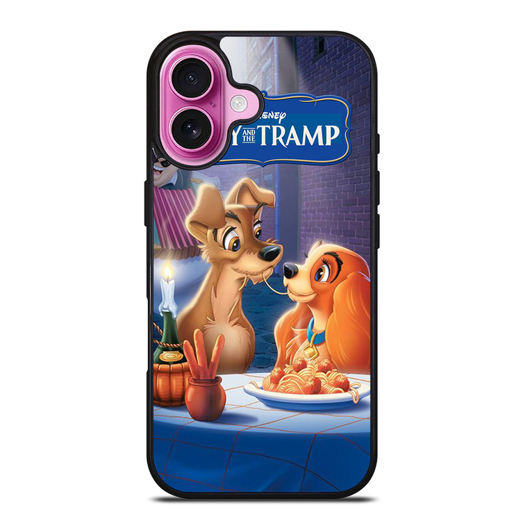 DISNEY LADY AND THE TRAMP CARTOON iPhone 16 Plus Case Cover