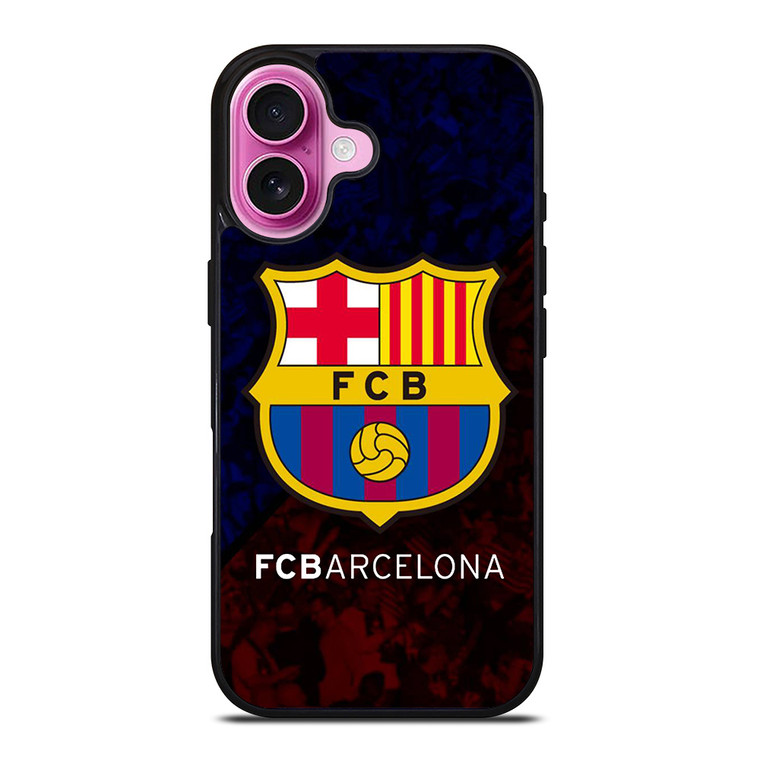 FC BARCELONA LOGO FOOTBALL iPhone 16 Plus Case Cover