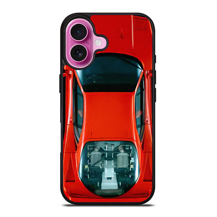 FERRARI F40 TOP VIEW iPhone 16 Plus Case Cover