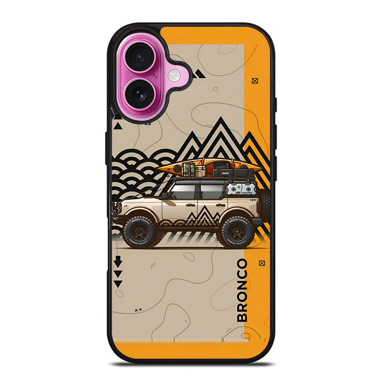 FORD BRONCO ADVENTURES CAR iPhone 16 Plus Case Cover