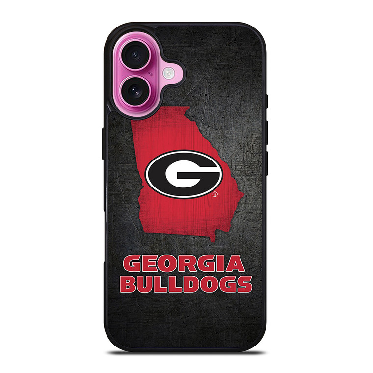 GEORGIA BULLDOGS SYMBOL METAL iPhone 16 Plus Case Cover