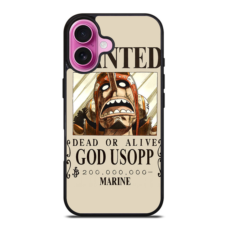 GOD USOPP ONE PIECE ANIME iPhone 16 Plus Case Cover