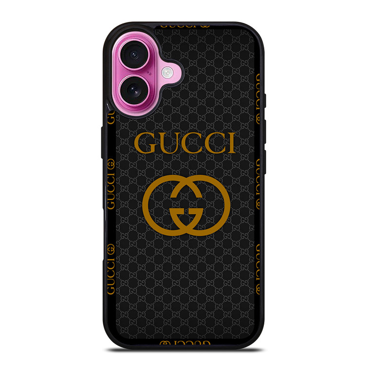 GUCCI ROUND PATTERN iPhone 16 Plus Case Cover