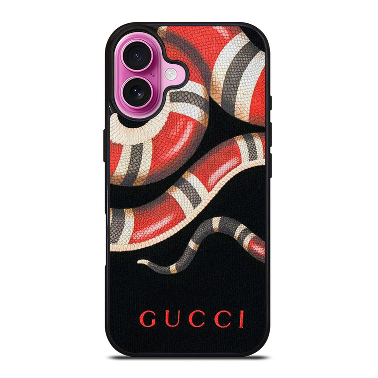 GUCCI SNAKE LEATHER iPhone 16 Plus Case Cover