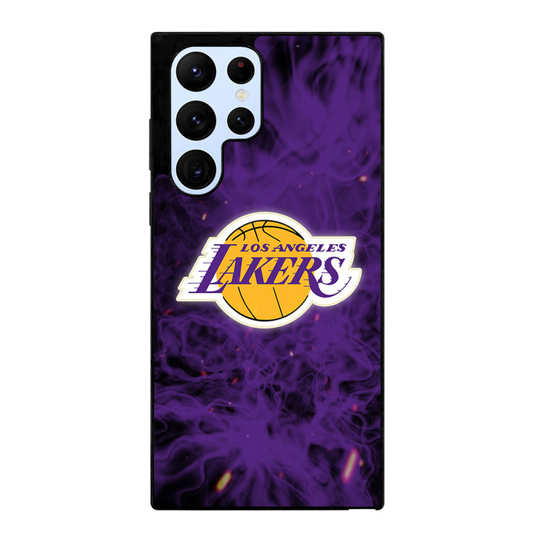 LOS ANGELES LAKERS BASKETBALL NBA FIRE Samsung Galaxy S22 Ultra Case Cover