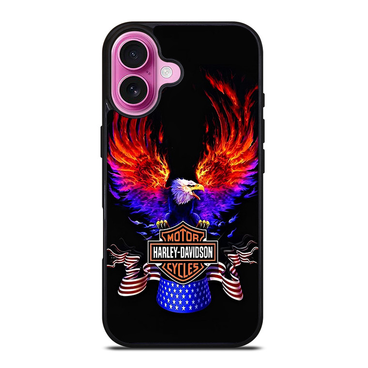 HARLEY DAVIDSON FLAME SWING iPhone 16 Plus Case Cover