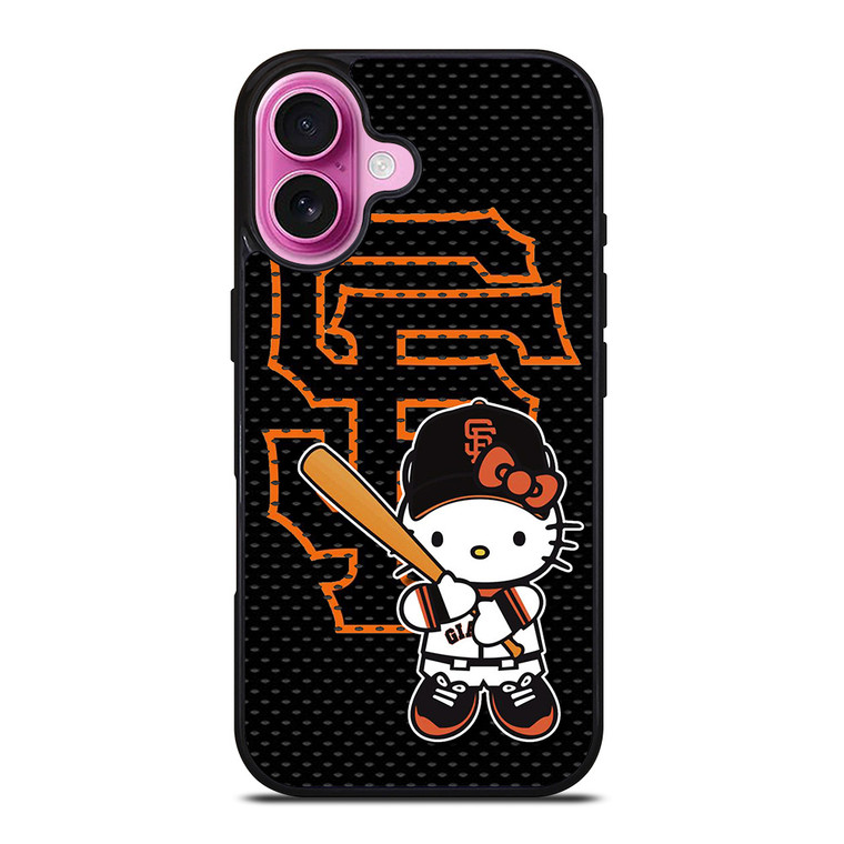 HELLO KITTY SAN FRANCISCO GIANTS MLB iPhone 16 Plus Case Cover