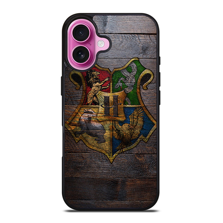 HOGWARTS HARRY POTTER WOODEN LOGO iPhone 16 Plus Case Cover