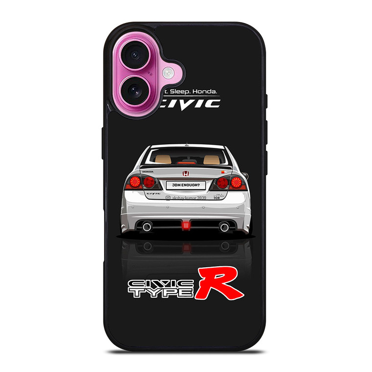 HONDA CIVIC TYPE R EAT .SLEEP. HONDA iPhone 16 Plus Case Cover