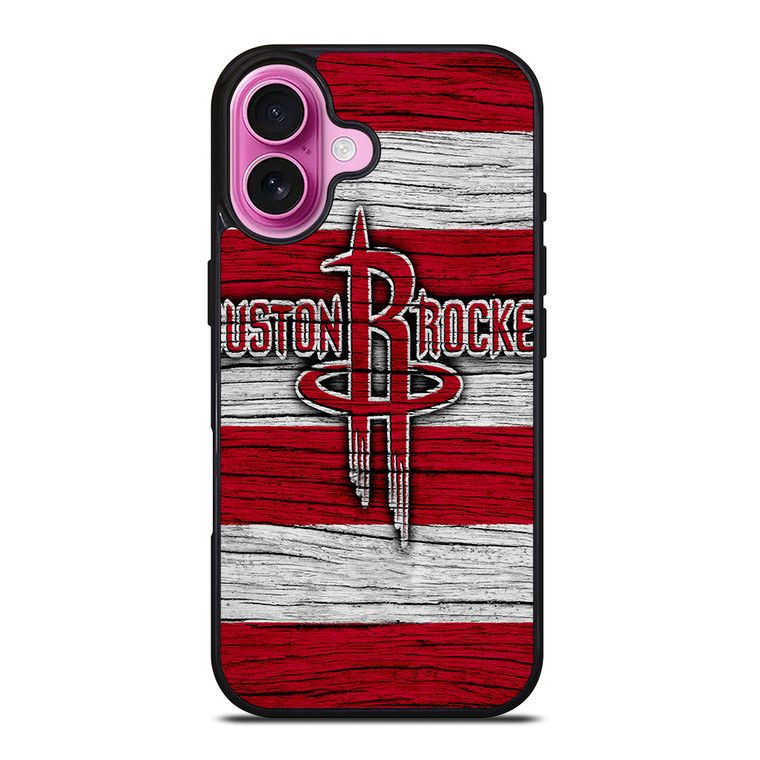 HOUSTON ROCKETS WOODEN LOGO iPhone 16 Plus Case Cover
