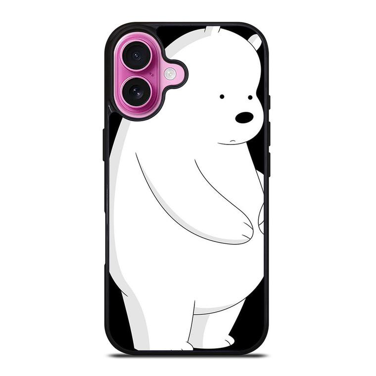 ICE BEAR WE BARE BEARS CUTE 2 iPhone 16 Plus Case Cover