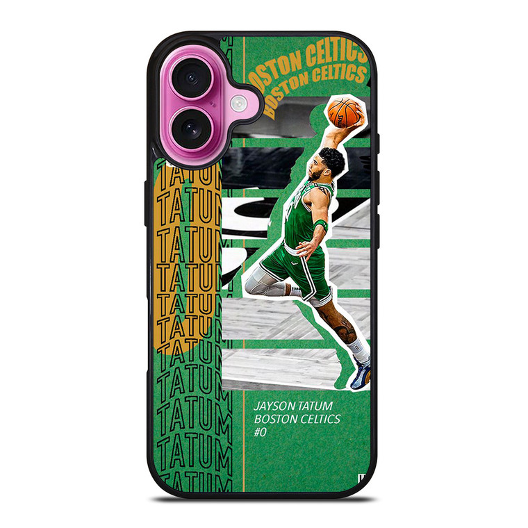 JAYSON TATUM DUNK BOSTON CELTICS iPhone 16 Plus Case Cover