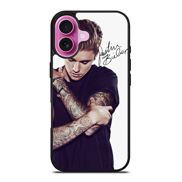JUSTIN BIEBER SIGNATURE iPhone 16 Plus Case Cover