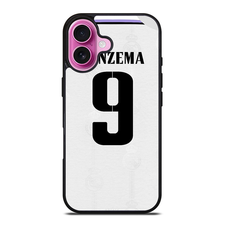 KARIM BENZEMA REAL MADRID 2022 KIT iPhone 16 Plus Case Cover