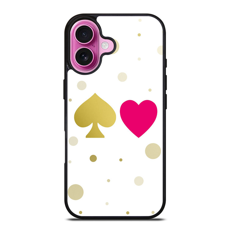 KATE SPADE AND HEART NEW YORK LOGO iPhone 16 Plus Case Cover