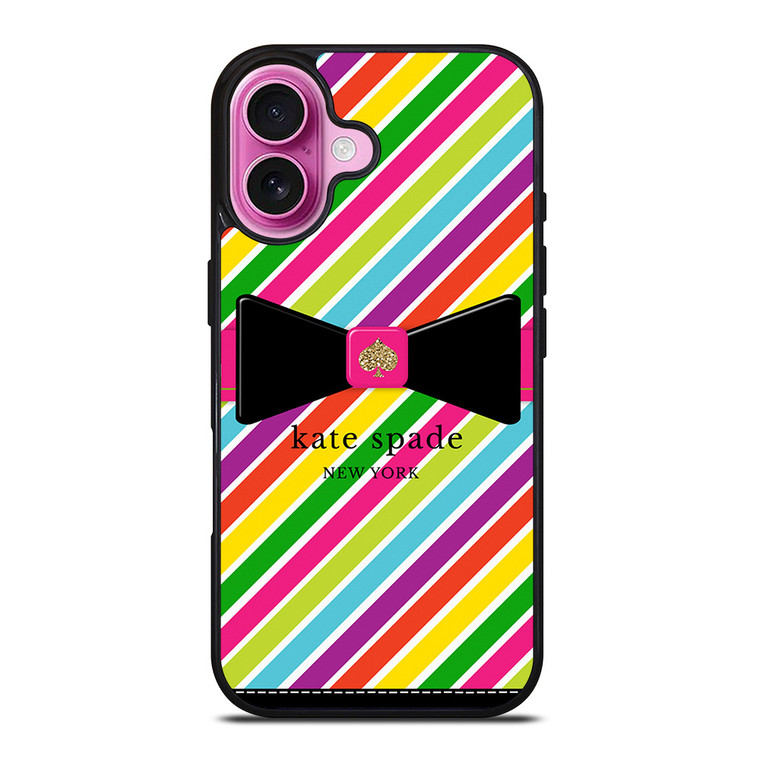 KATE SPADE COLORFUL STRIPE iPhone 16 Plus Case Cover