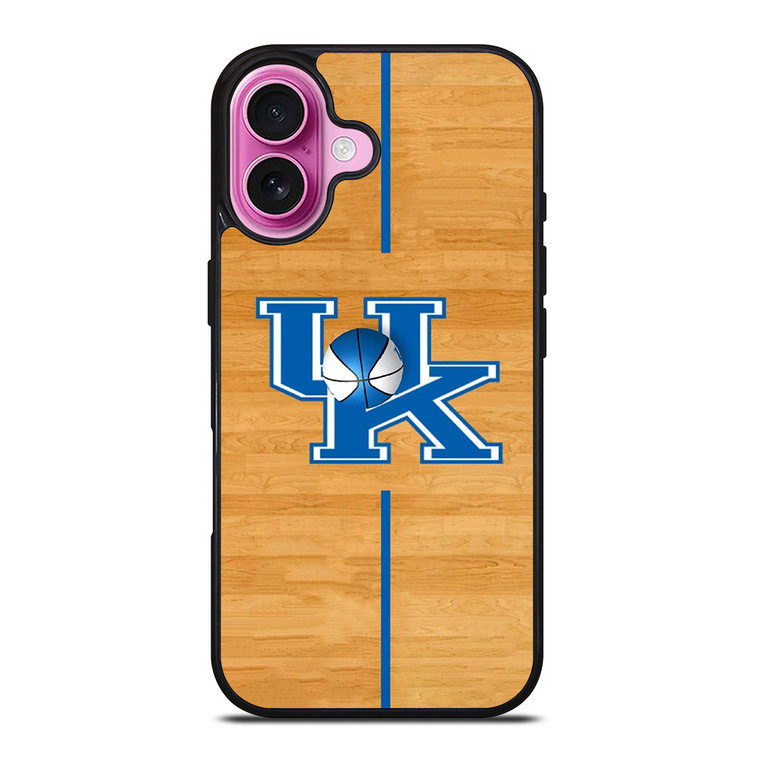 KENTUCKY WILDCATS WOODEN SYMBOL iPhone 16 Plus Case Cover