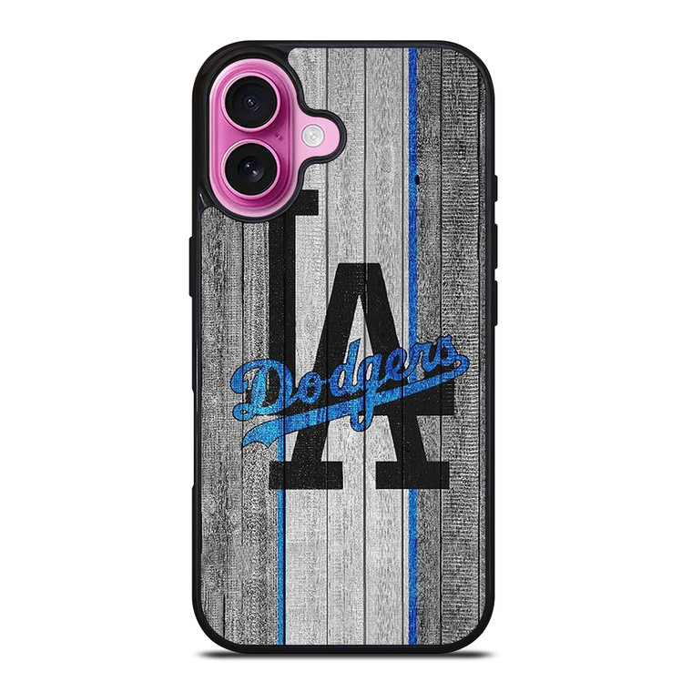 LA LOS ANGELES DODGERS WOODEN LOGO iPhone 16 Plus Case Cover LA LOS ANGELES DODGERS WOODEN LOGO iPhone 16 Plus Case Cover