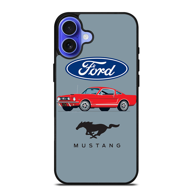 1965 FORD MUSTANG ILLUSTRATION iPhone 16 Case Cover