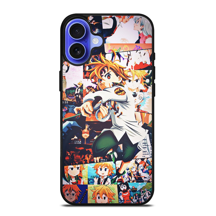 7 DEADLY SINS MELIODAS COLLAGE iPhone 16 Case Cover