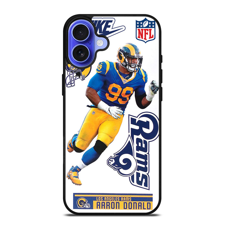 AARON DONALD LOS ANGELES RAMS NFL iPhone 16 Case Cover