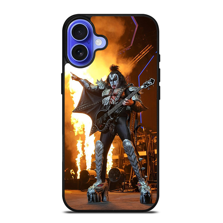 ACE FREHLEY AND GUITAR FIRE KISS iPhone 16 Case Cover