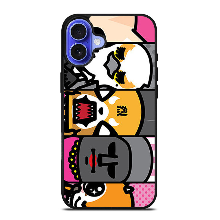 AGGRETSUKO CARTOON COLLAGE iPhone 16 Case Cover
