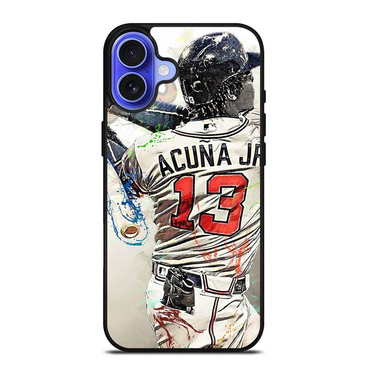 ATLANTA BRAVES ACUNA JR 13 BASEBALL iPhone 16 Case Cover