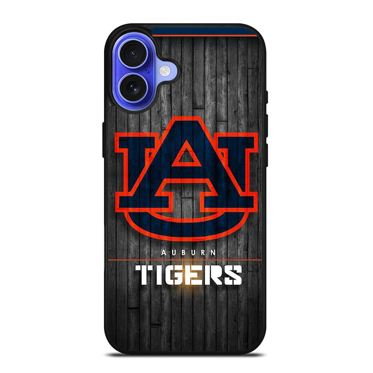 AUBURN TIGERS WOODEN LOGO iPhone 16 Case Cover