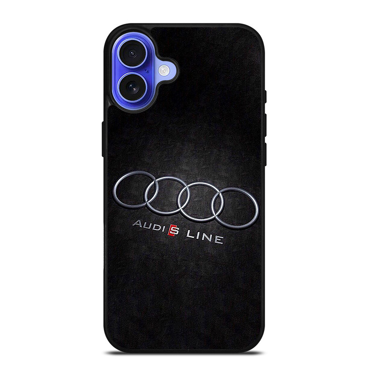 AUDI S LINE CAR EMBLEM iPhone 16 Case Cover