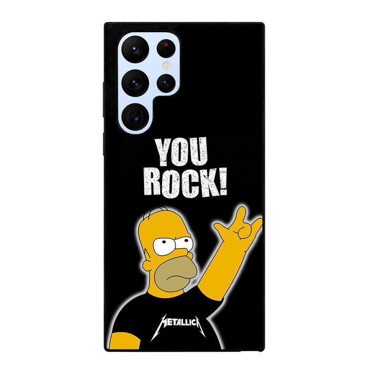 METALLICA ROCK HOMER SIMPSONS Samsung Galaxy S22 Ultra Case Cover