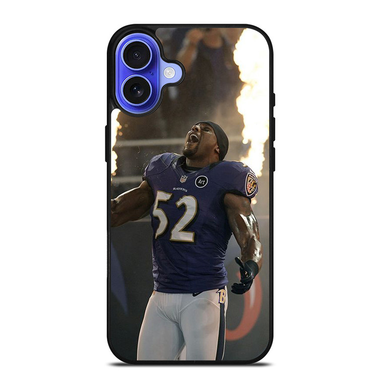 BALTIMORE RAVENS RAY LEWIS NFL iPhone 16 Case Cover
