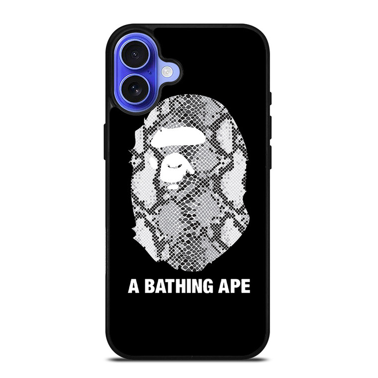 BATHING APE SNAKE SKIN iPhone 16 Case Cover