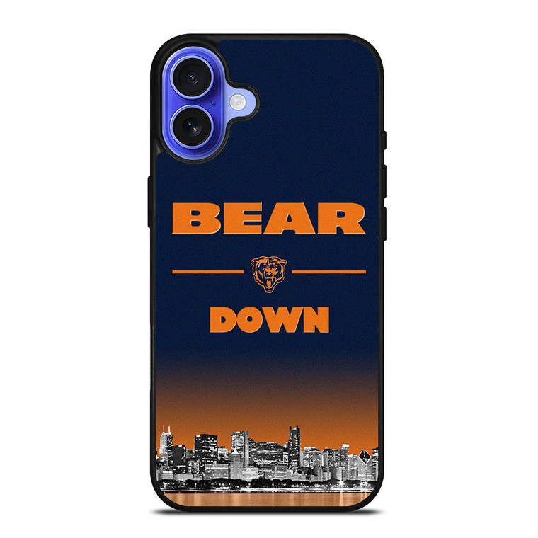 BEAR DOWN CHICAGO BEARS 3 iPhone 16 Case Cover